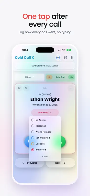 Cold Call X: Sales Dialer screenshot 5 of 9