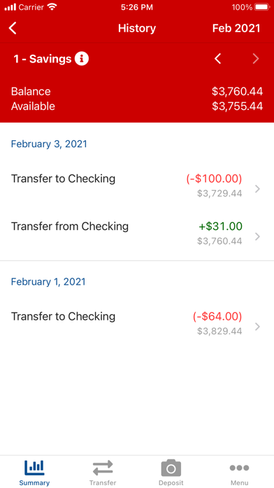MyGeorgia Credit Union Screenshot