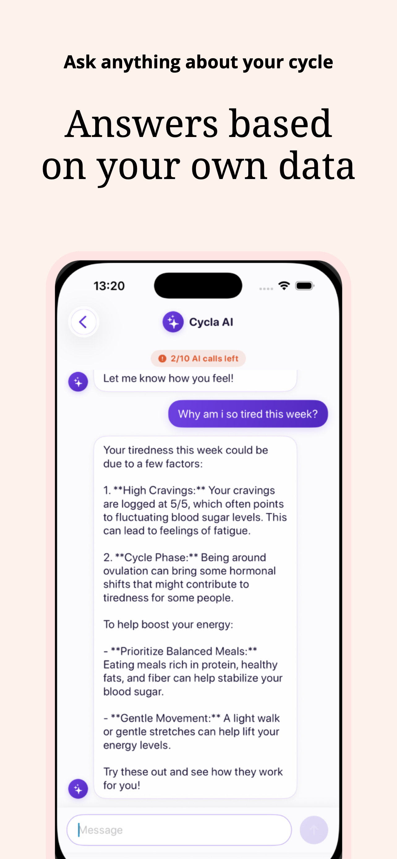 Cycla AI: Irregular Cycles screenshot 7