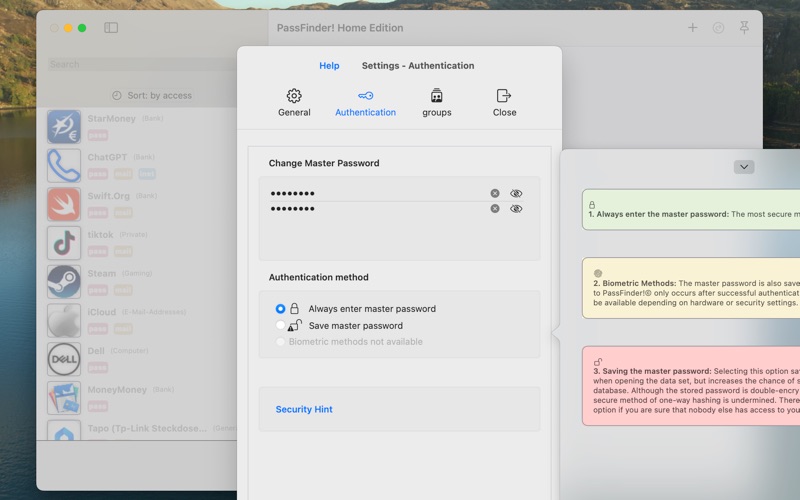 App screenshot