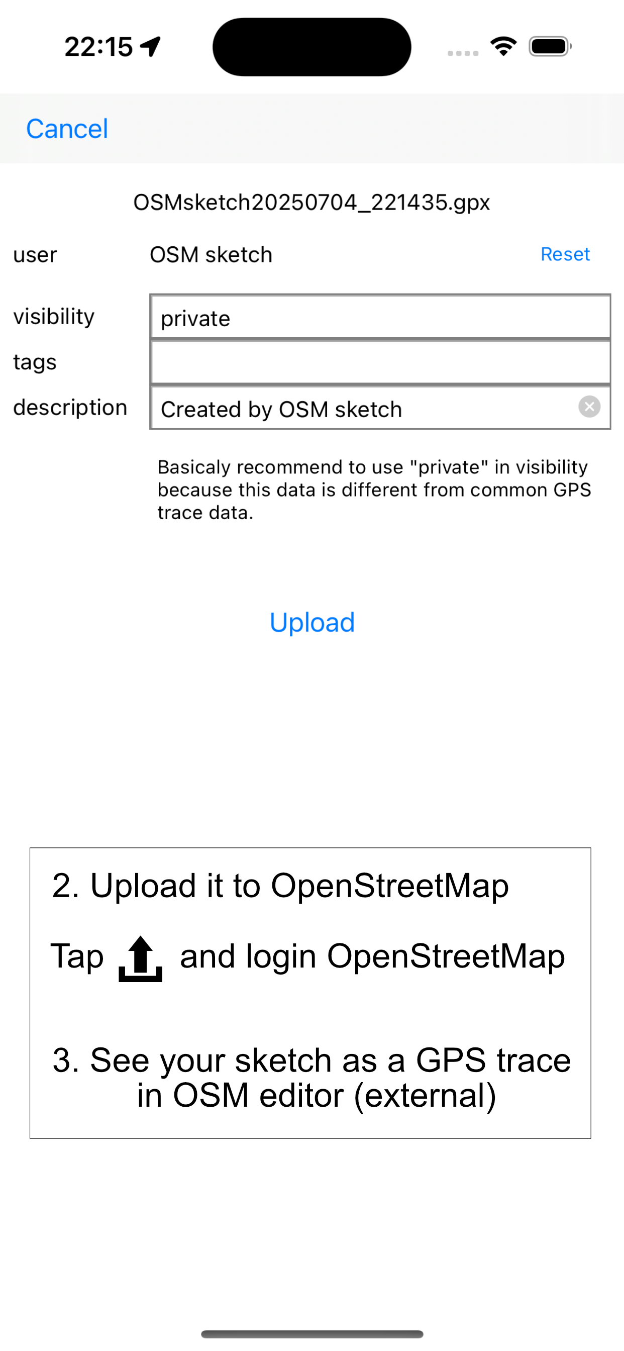 OSM sketch