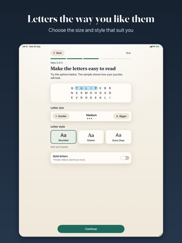 Word Search: Calm Puzzles iPad screenshot