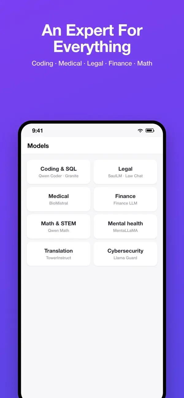 Screenshot #3 pour privateSLM: Local AI Chat