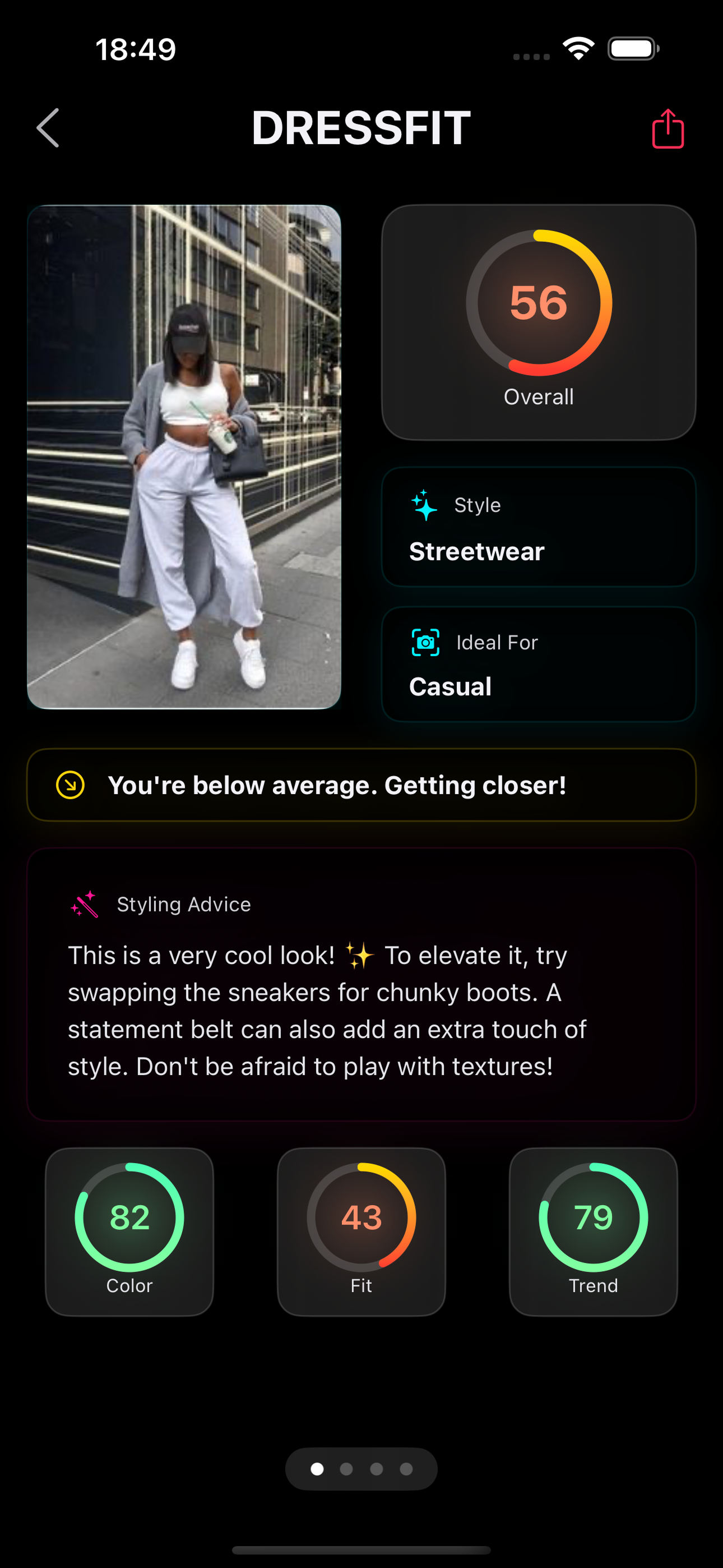 DRESSFIT: Outfit Rating & Tips