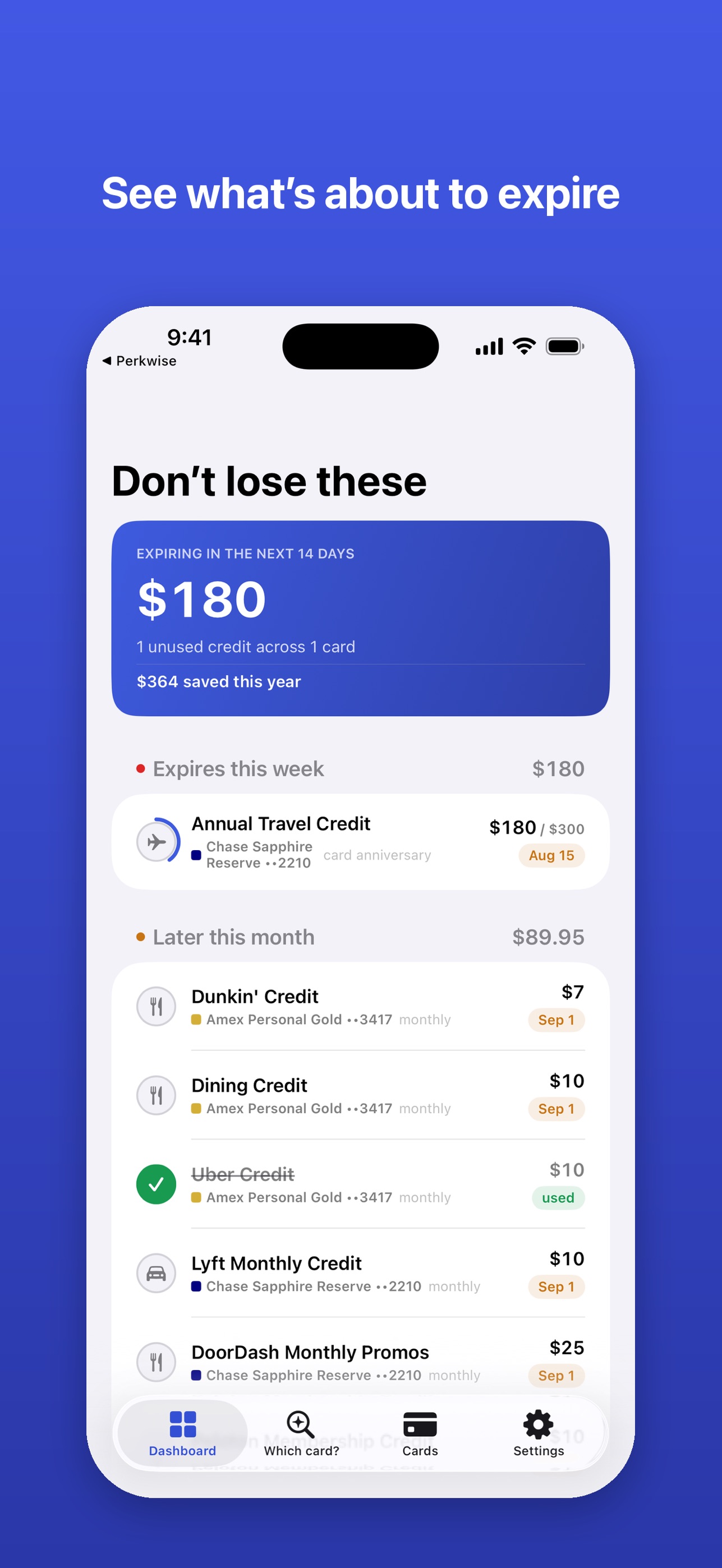 Screenshot 3 of Recoup: Card Credits
