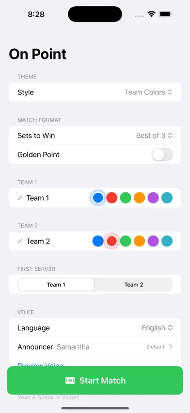 OnPoint: Score Tracker screenshot 1