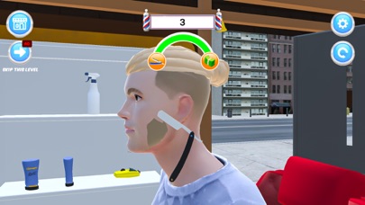 Screenshot 3 of Barber Shop Hair Cut Sim 3D App