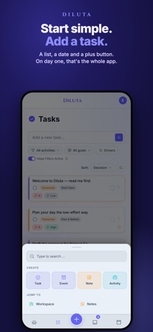 Diluta:To do List & Calendar screenshot 1