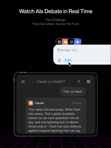 Jury — Your AI Debate Ring iPad screenshot