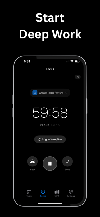 Focus timer for dev : DevMind Screenshot 2 of 10