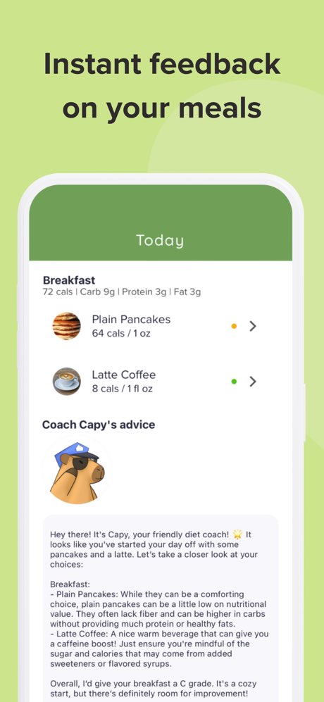 Capy Diet: Fun Calorie Counter screenshot 5