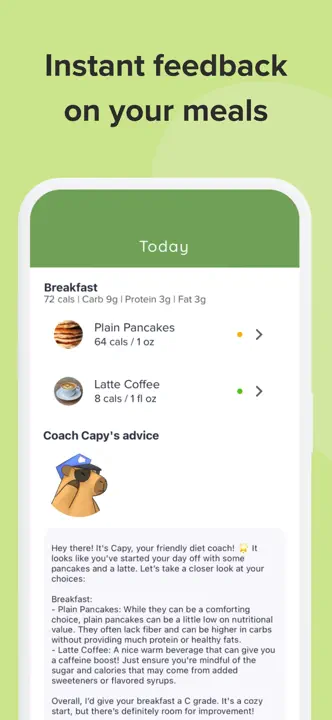 Capy Diet : capture d’écran 5 sur 9