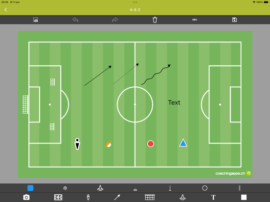 De voetbaltrainer Lite iPad app afbeelding 4