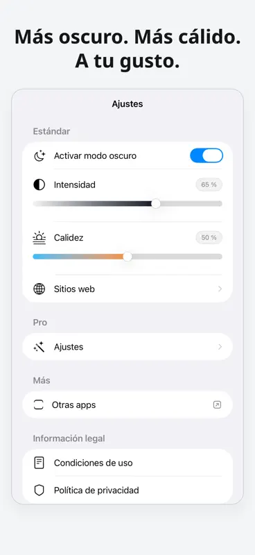ModoOscuro | Web screenshot 2 of 5