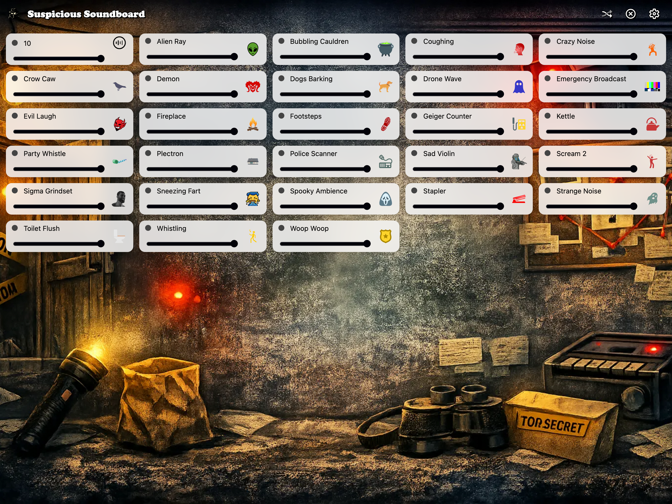 Suspicious Soundboard
