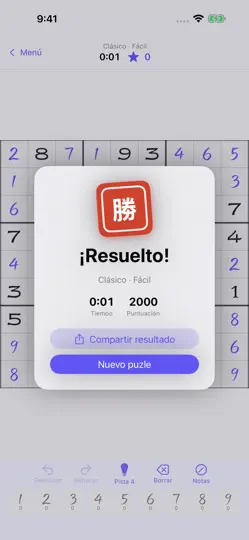 Captura de pantalla de SamuraiKu – Samurai Sudoku en iPhone 4