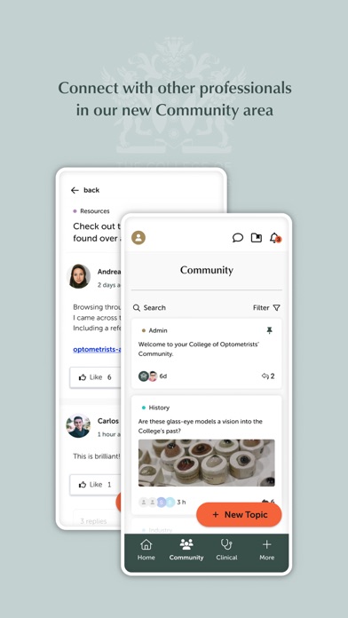 College of Optometrists Screenshot