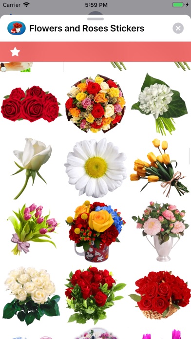 Screenshot #2 pour Flowers and Roses Stickers