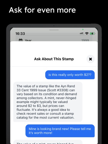 Stamp ID & Value: Stampr iPad screenshot