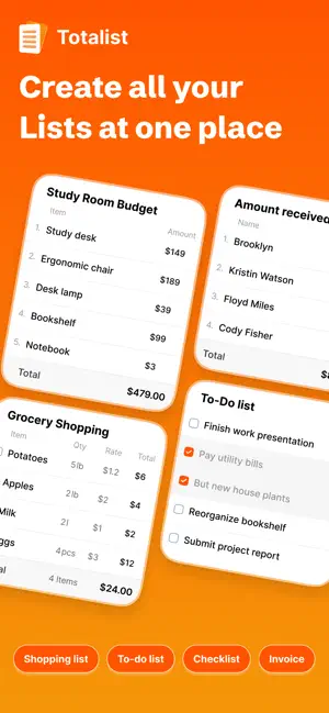 Totalist: Smart Shopping list screenshot 2