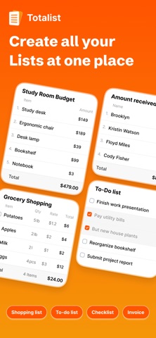 Totalist: Smart Shopping list Screenshot 2 of 6