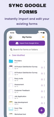 AI Form Builder & Survey Maker iPhone screenshot