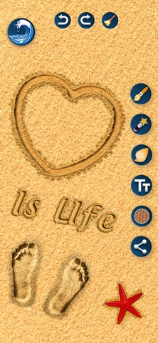 Sand draw: Make beach drawingsのおすすめ画像1