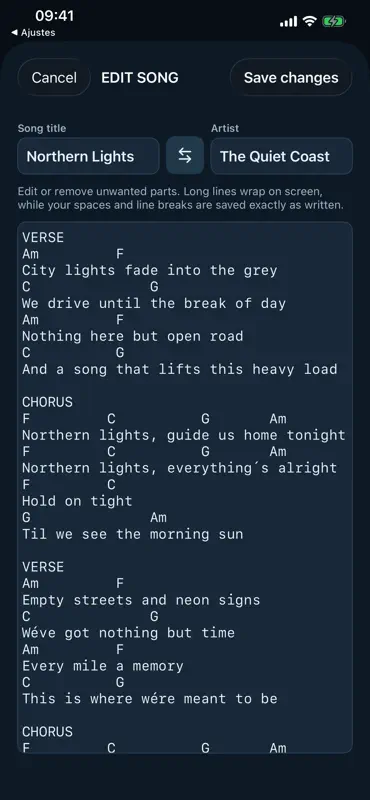 ChordSaver screenshot 1 of 5