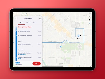Denver Transit: RTD Bus TImes iPad screenshot