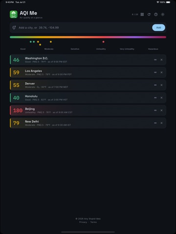 AQI Me ipad screenshot 4