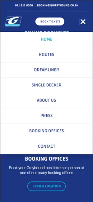 Greyhound South Africa iPhone screenshot 4