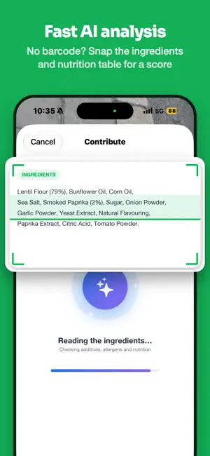 Labelly - Food Scanner & Score screenshot 3
