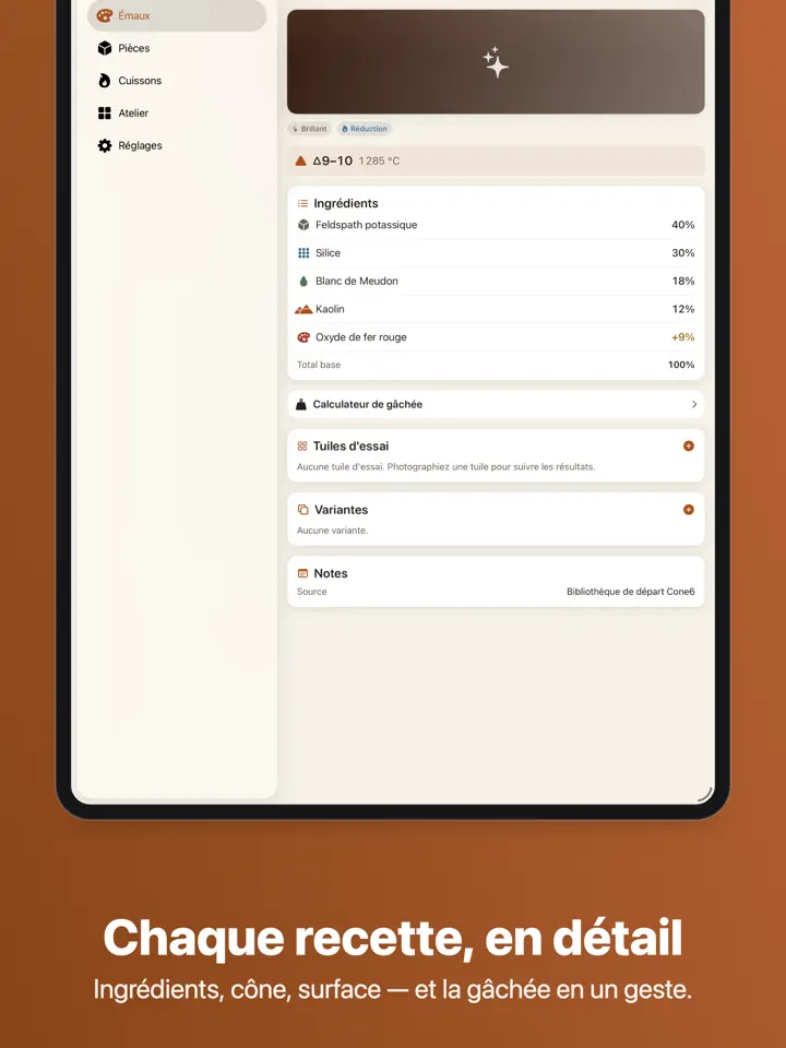 Cone6 sur iPad : capture d’écran 3 sur 8
