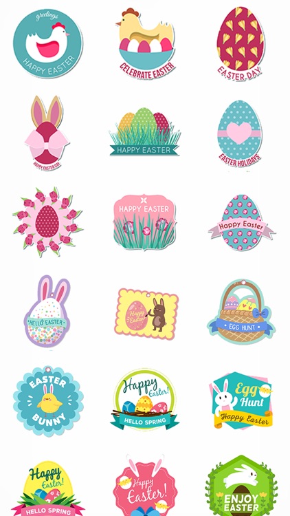 Easter Holiday Wish Stickers