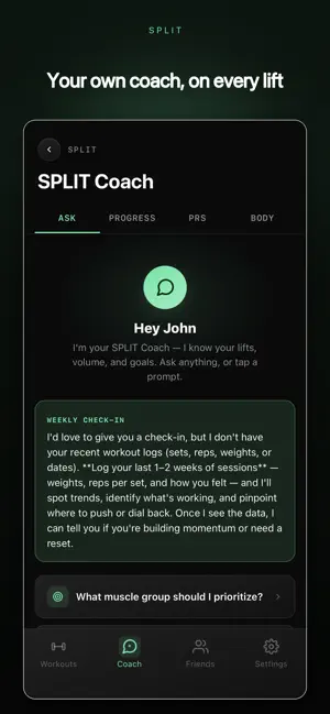 SPLIT: Gym Workout Tracker screenshot 3