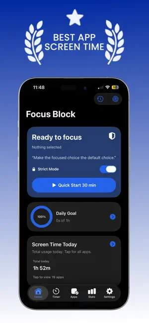 Screen Time: FocusBlock screenshot 1