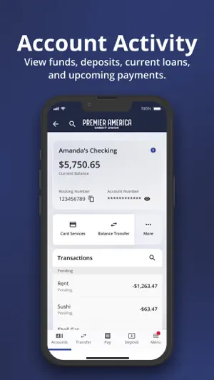 Premier America Credit Union screenshot 3