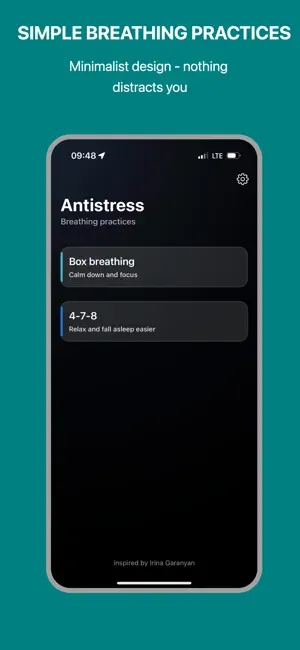 Antistress:breathing exercises screenshot 1