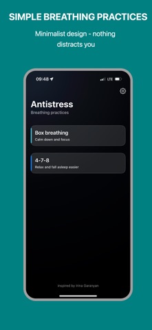 Antistress:breathing exercises iPhone screenshot