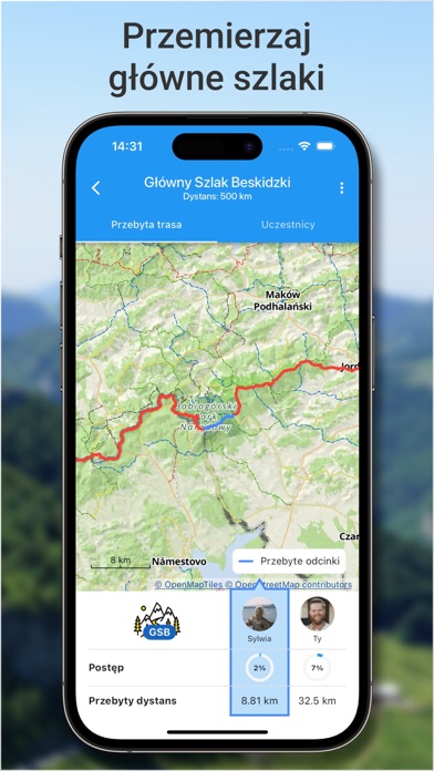 Szlaki - Mapa turystyczna Screenshot