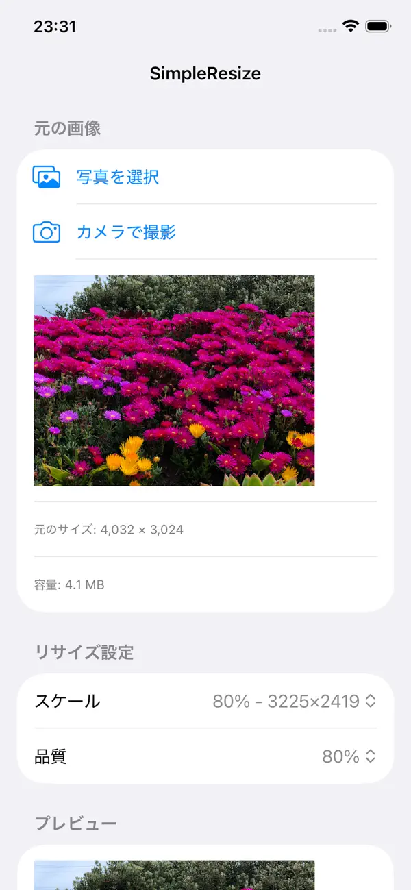 Screenshot #1 pour SimpleResize