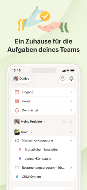 Todoist: To do list, Kalender Screenshot