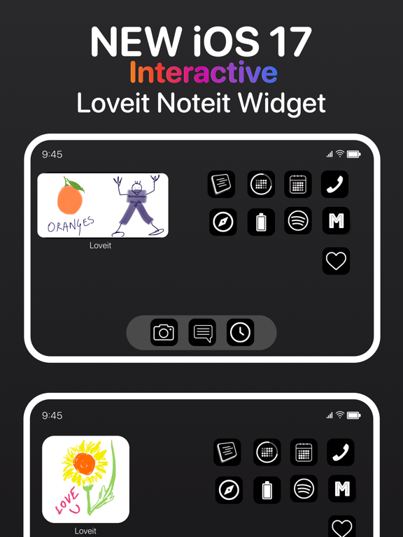 Notei Widget Drawings Scribble iPad screenshot 3 - Entertainment app