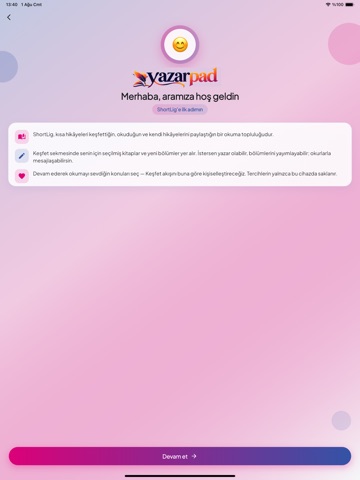 YazarPad - Kitap Yaz, Oku iPad screenshot 1