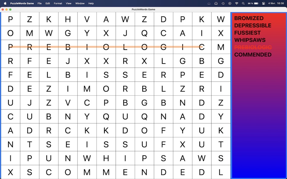 #1. PuzzleWords Game (macOS) 由: devulder jean-paul