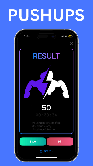 Pushup Tracker & musclebooster Screenshot
