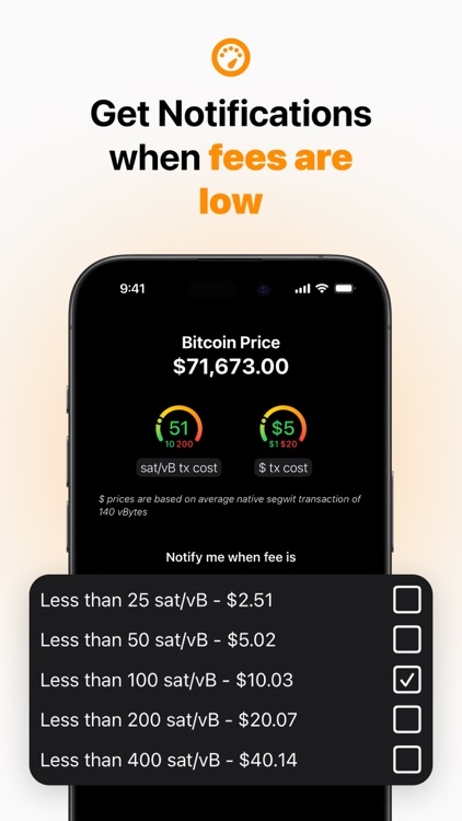 Bitcoin Fees Alert
