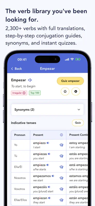 Ella Verbs: Aprende Español screenshot 6 of 9