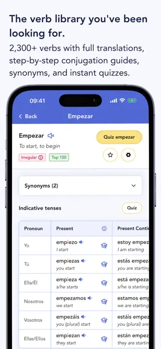 Ella Verbs : capture d’écran 6 sur 9