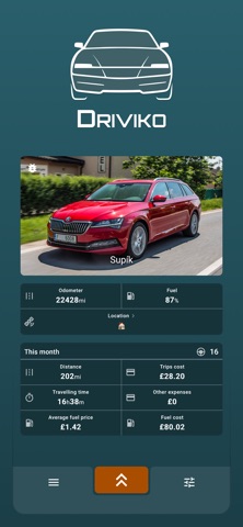 Mileage & OBD Tracker: Driviko Screenshot 1 of 8